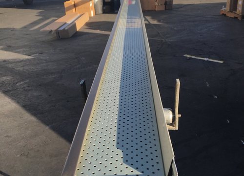 City Seamless leaf screen gutter guard detail.