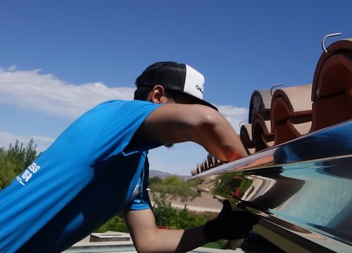 Rain Gutter Inspection Las Vegas — City Seamless project photo